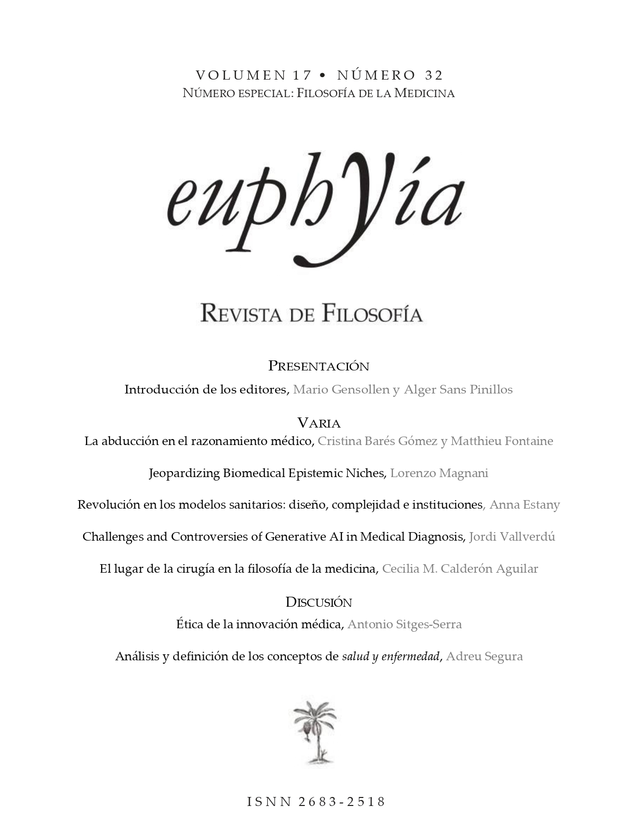 Portada Euphyía 17(32)